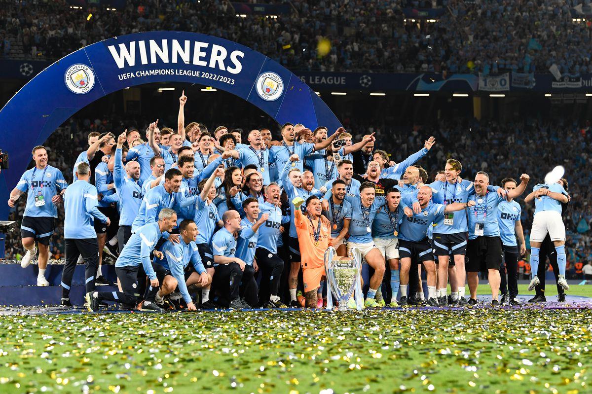 Manchester City Clean Up Awards after UCL Win   Bitter and Blue
