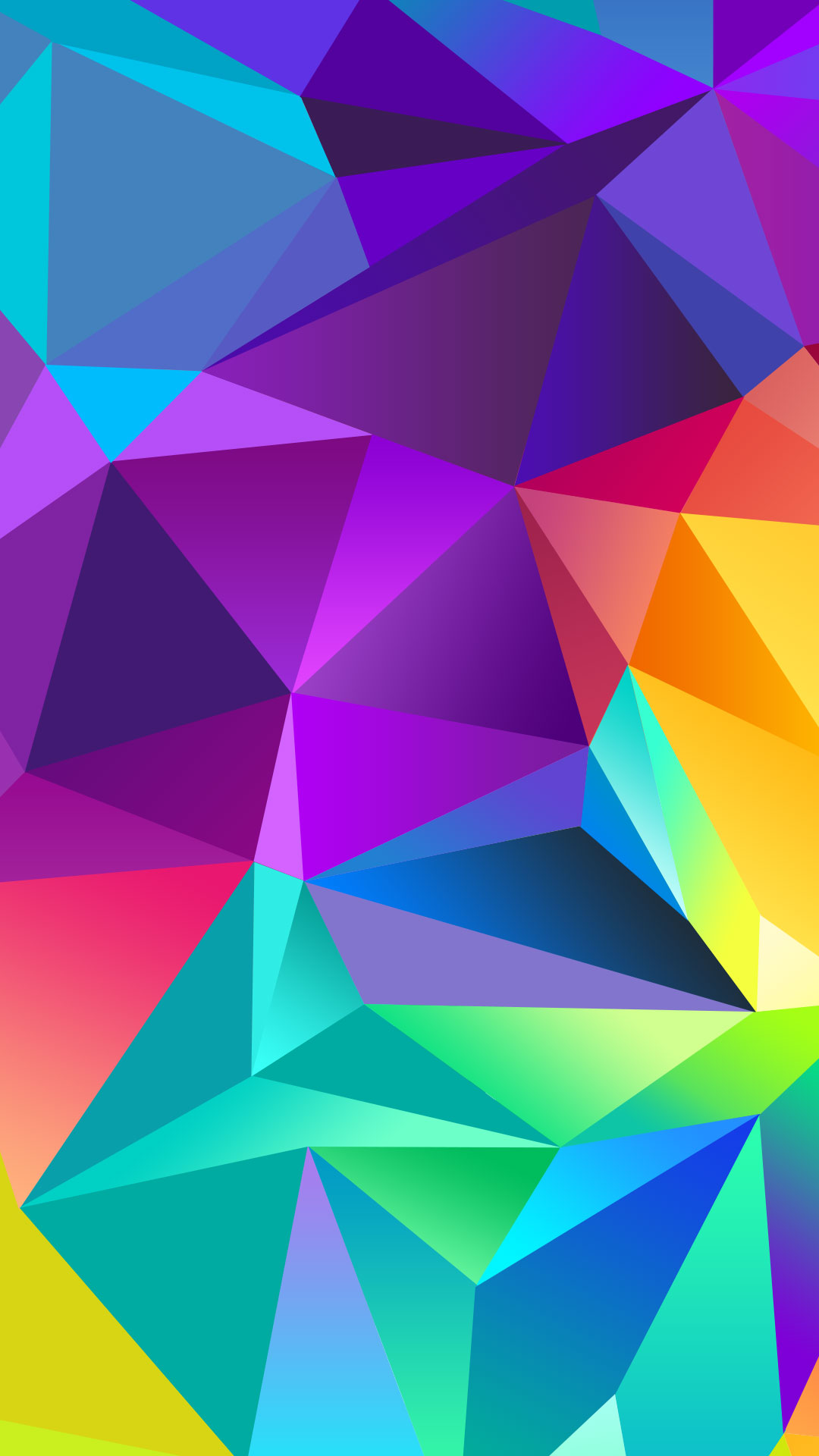 Colorful Polygon iPhone Plus Wallpaper