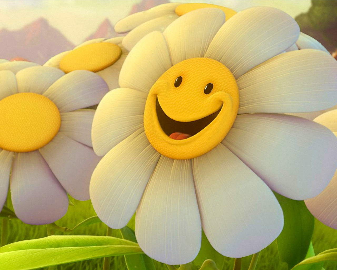 Wallpaper Smiling Flower