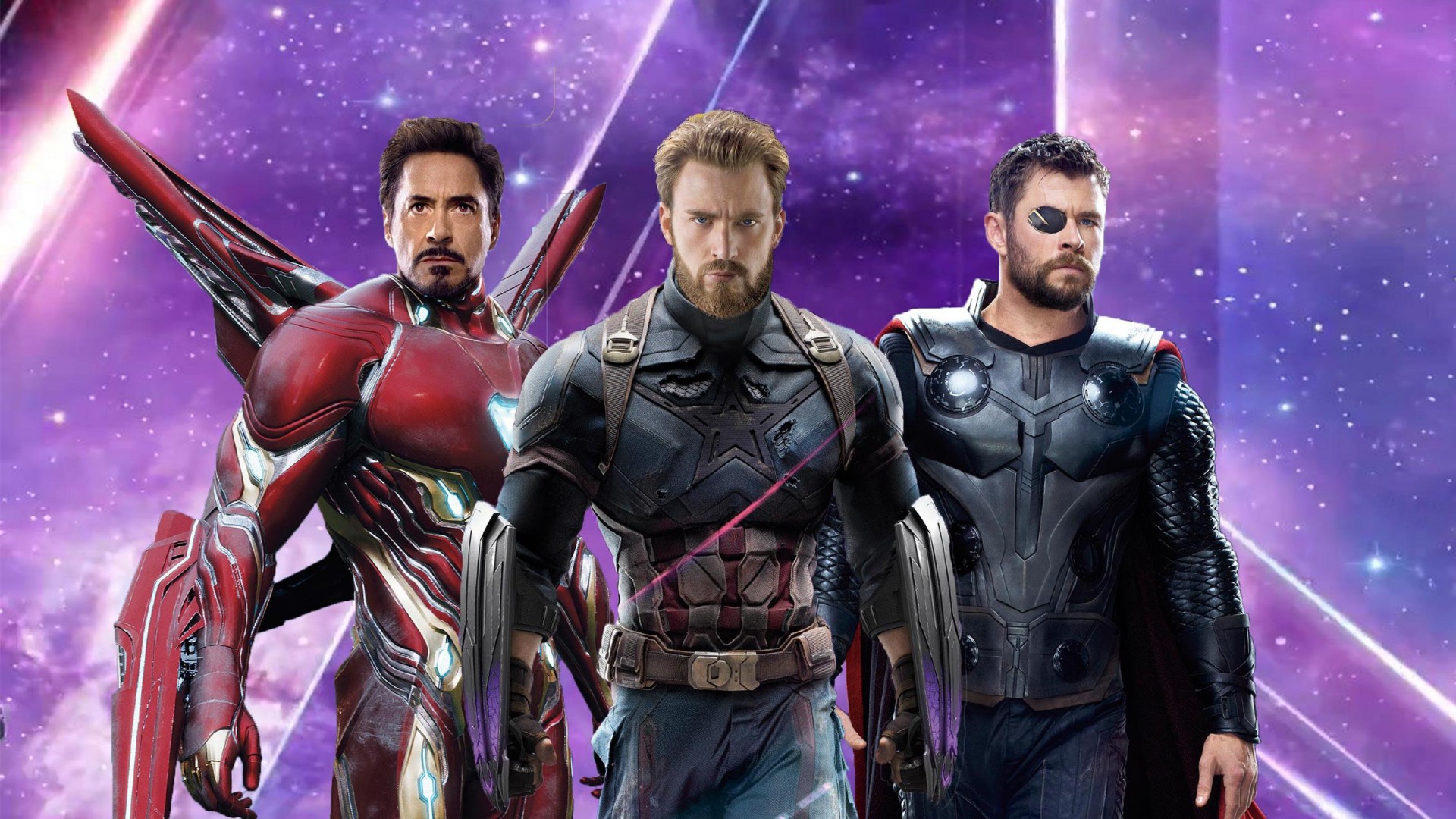 Iron Man Captain America Thor In Avengers Infinity War Wallpaper