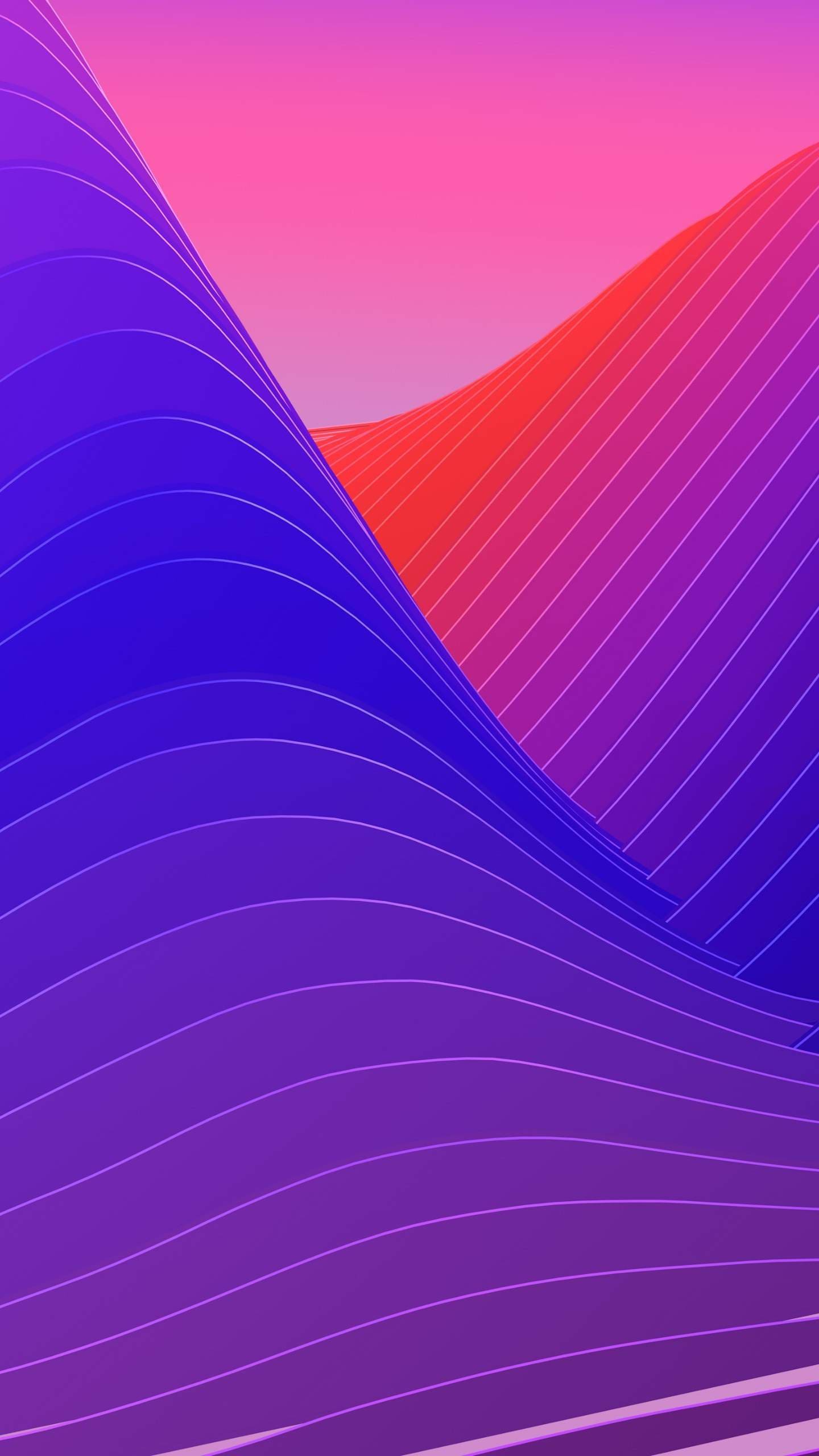 Abstract Color Waves iPhone Wallpaper Pro Max