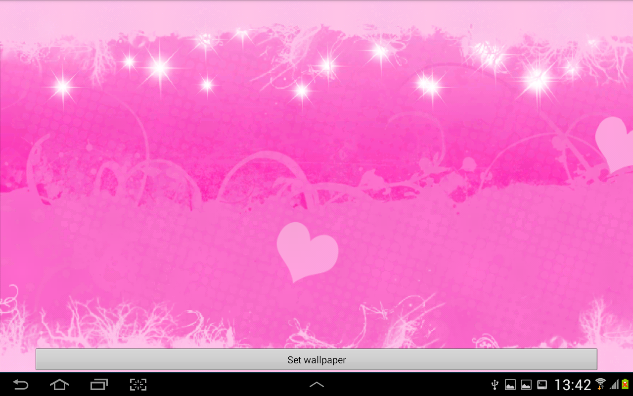 Pink Hearts Live Wallpaper Android Apps On Google Play