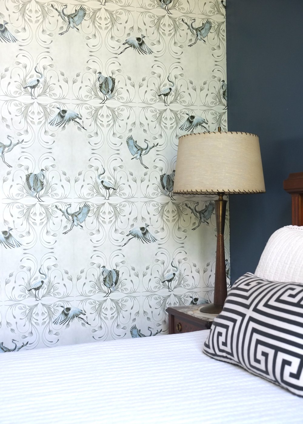 Blue Heron Wallpaper Wall Treatments Home Decor Annie Moran