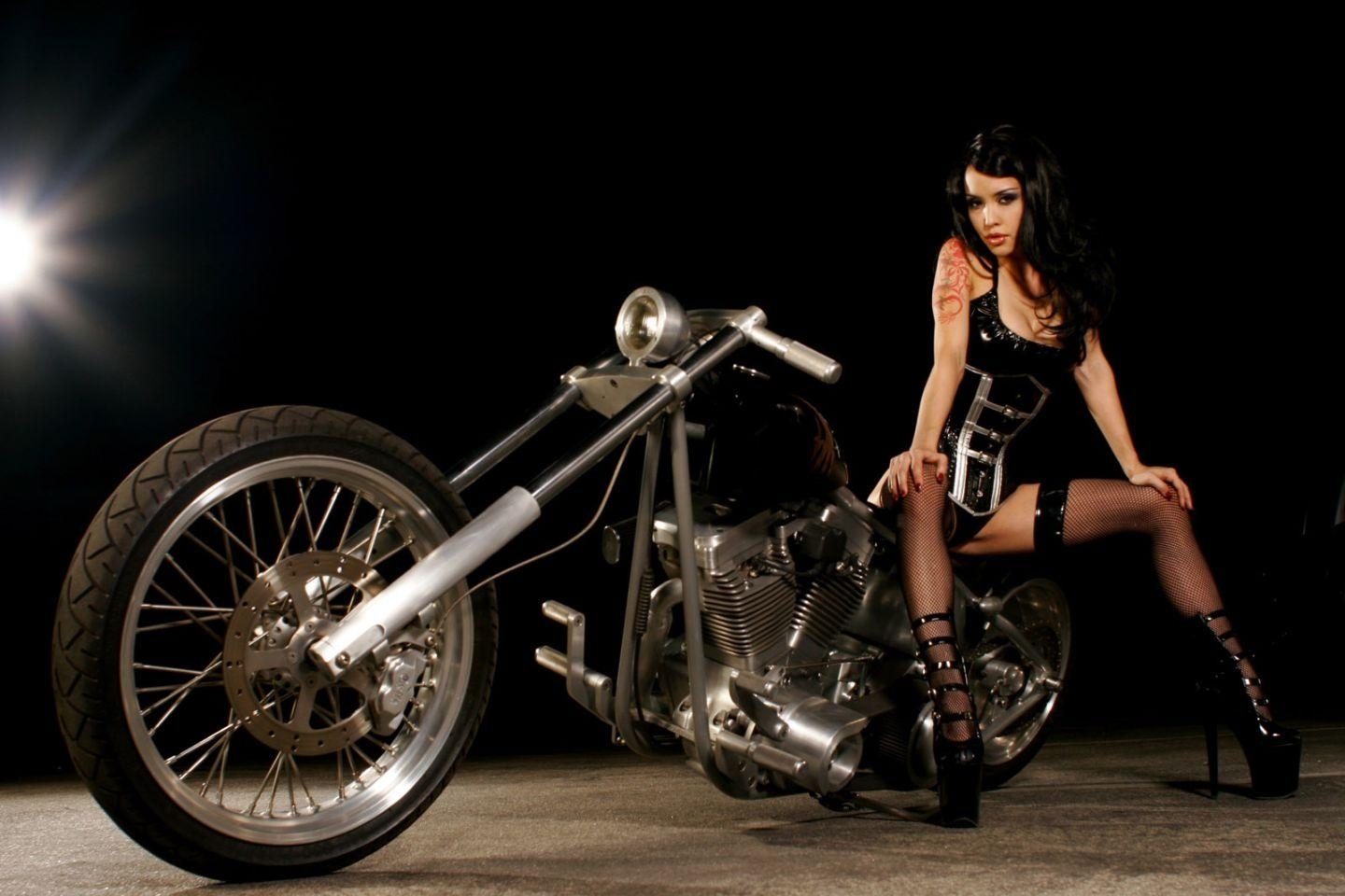 Women Biker Chopper Masuimi Max Baby Doll Harley Davidson Motorbikes