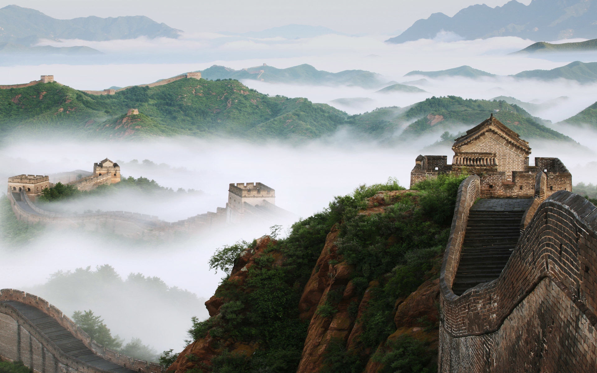 Great Wall Of China Monuments HD Imposing Wallpaper