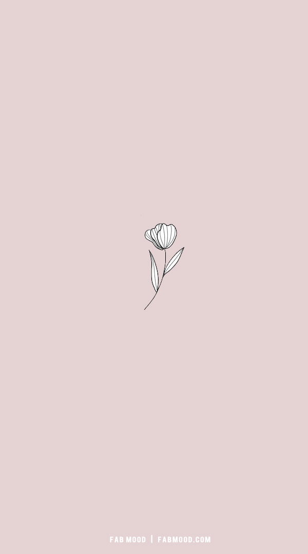 HD Minimal Flower Wallpaper Off
