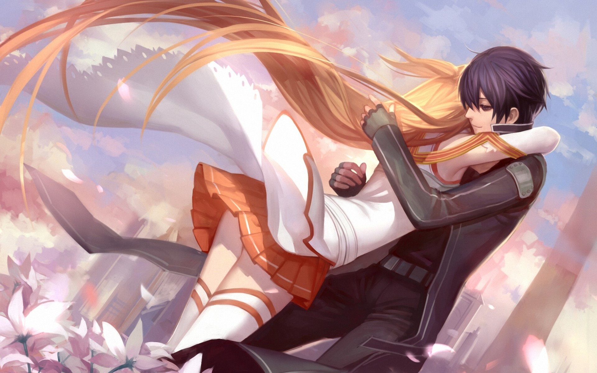 Anime Love Background Wallpaper For Your Desktop And