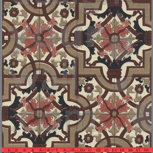 Tiled Moroccan Vintage Custom Wallpaper Faux Tile