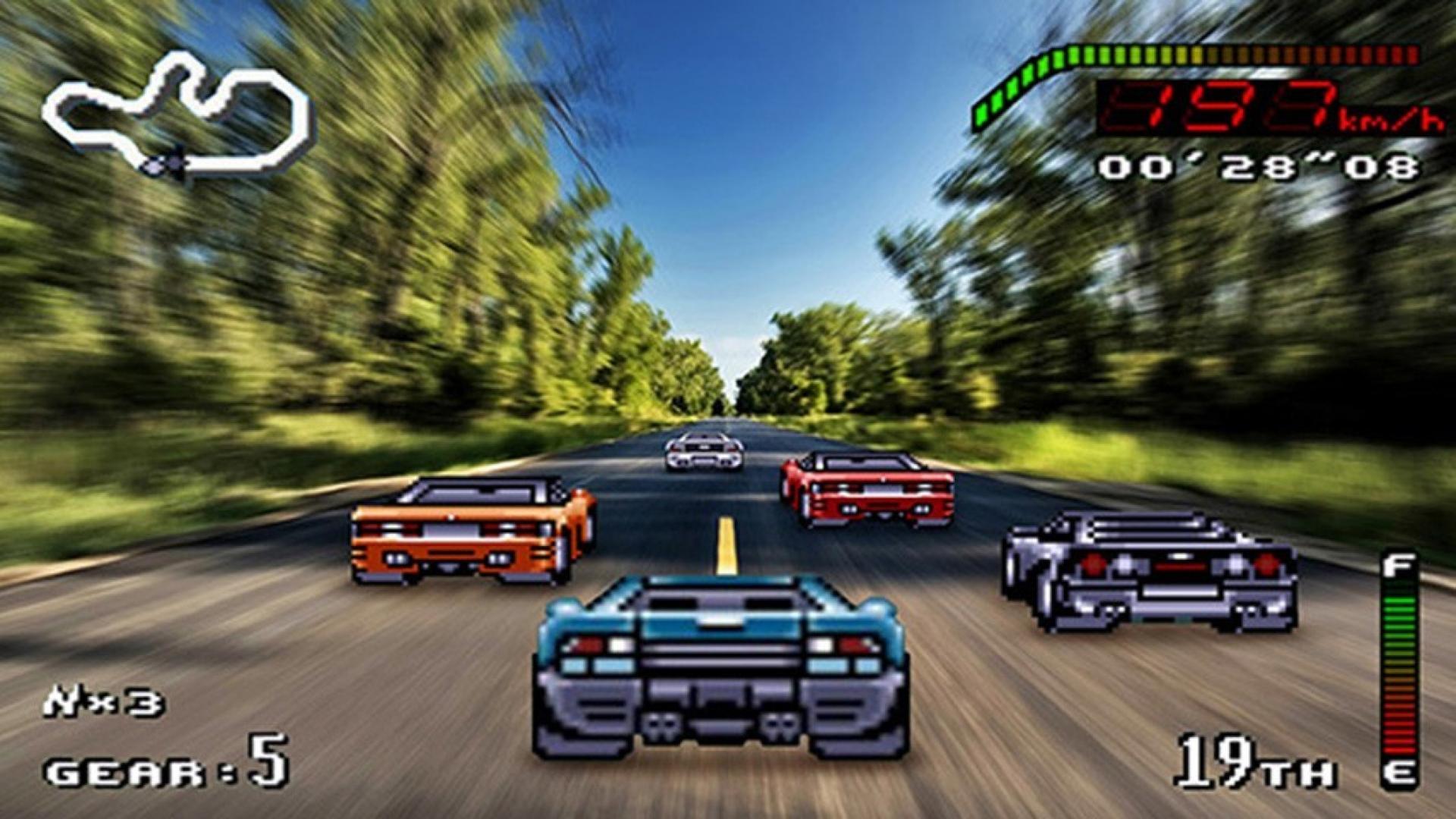 Cars retro games racing 16 bit wallpaper 62892 1920x1080