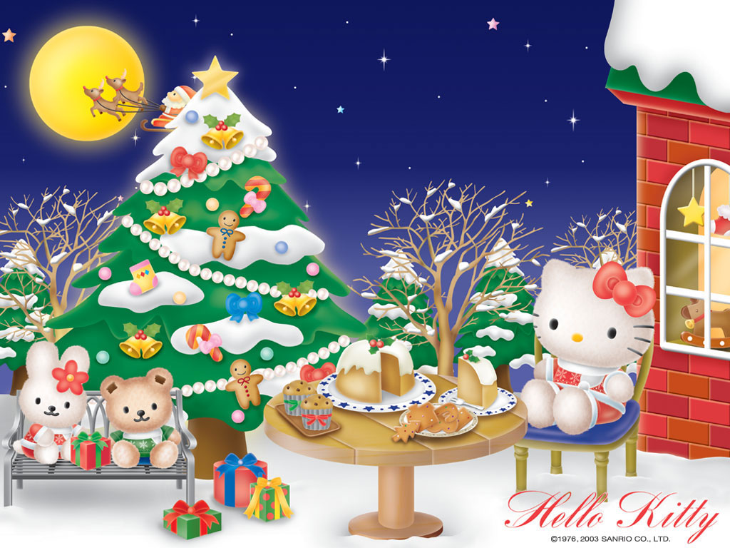 Hello kitty christmas backgrounds HD wallpapers  Pxfuel