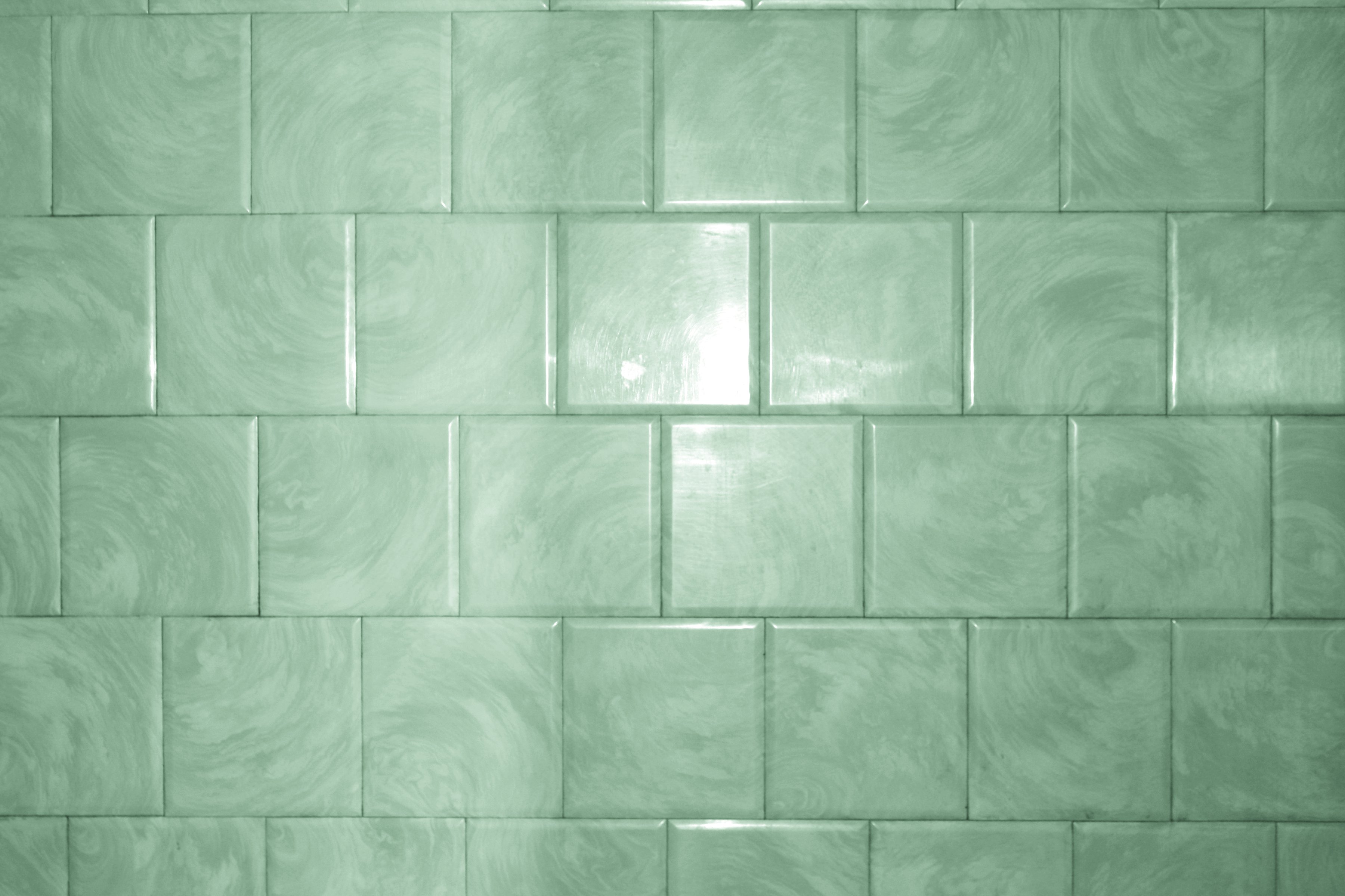 Green Bathroom Tile With Swirl Pattern Texture High Resolution