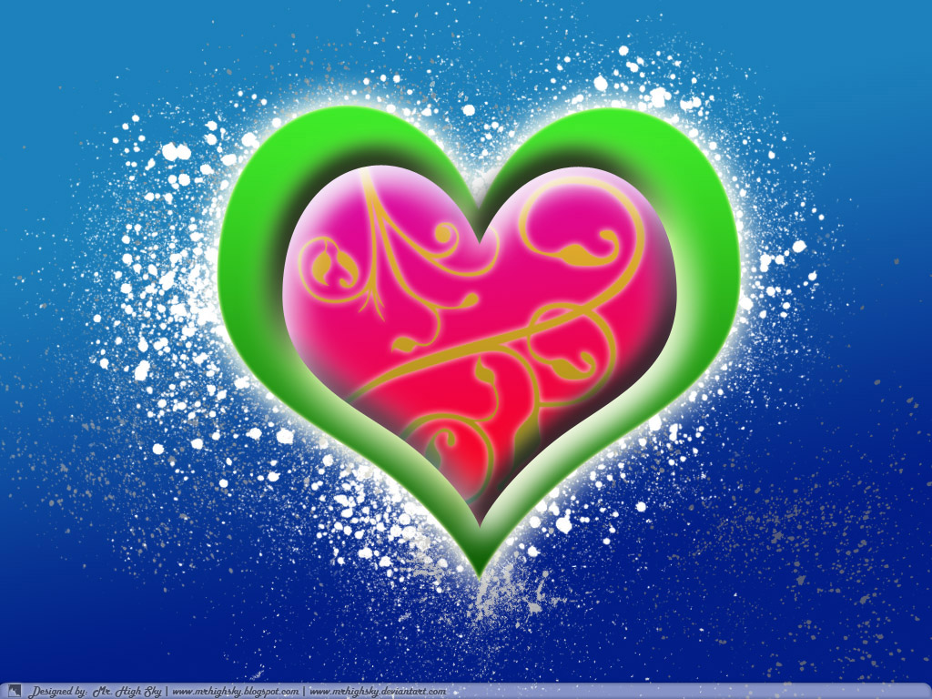 Free download Blue Heart Wallpaper [1024x768] for your Desktop ...