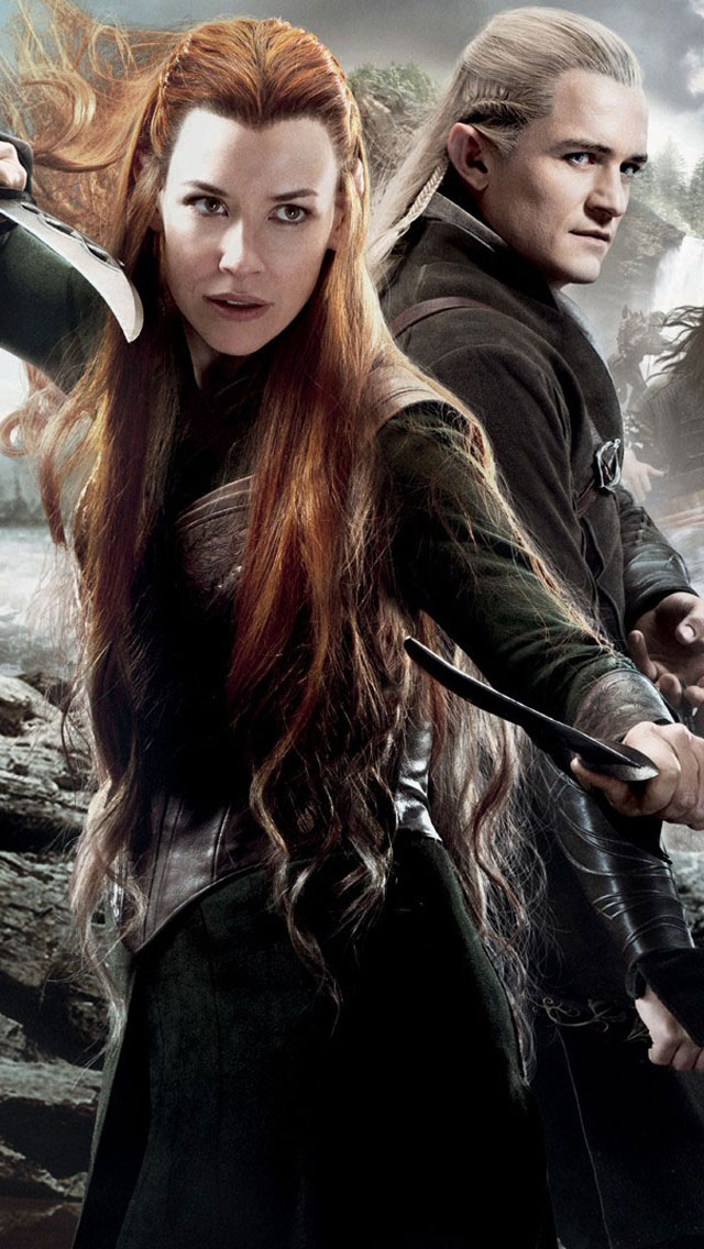 Tauriel And Legolas In The Hobbit Wallpaper iPhone