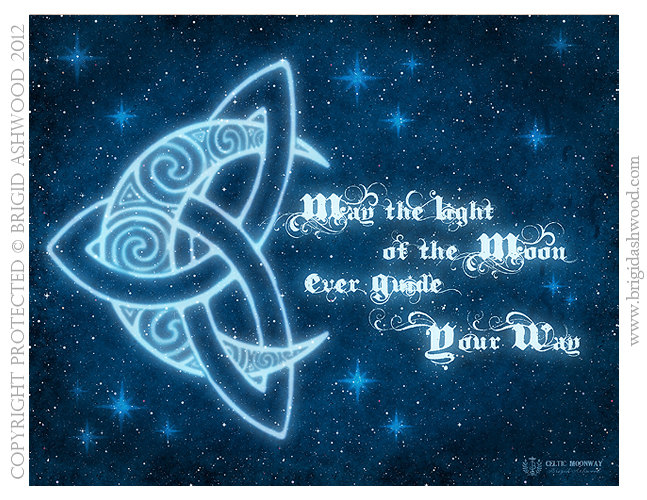Celtic MoonWay Pagan Wiccan Print Brigid Ashwood by BrightArrow