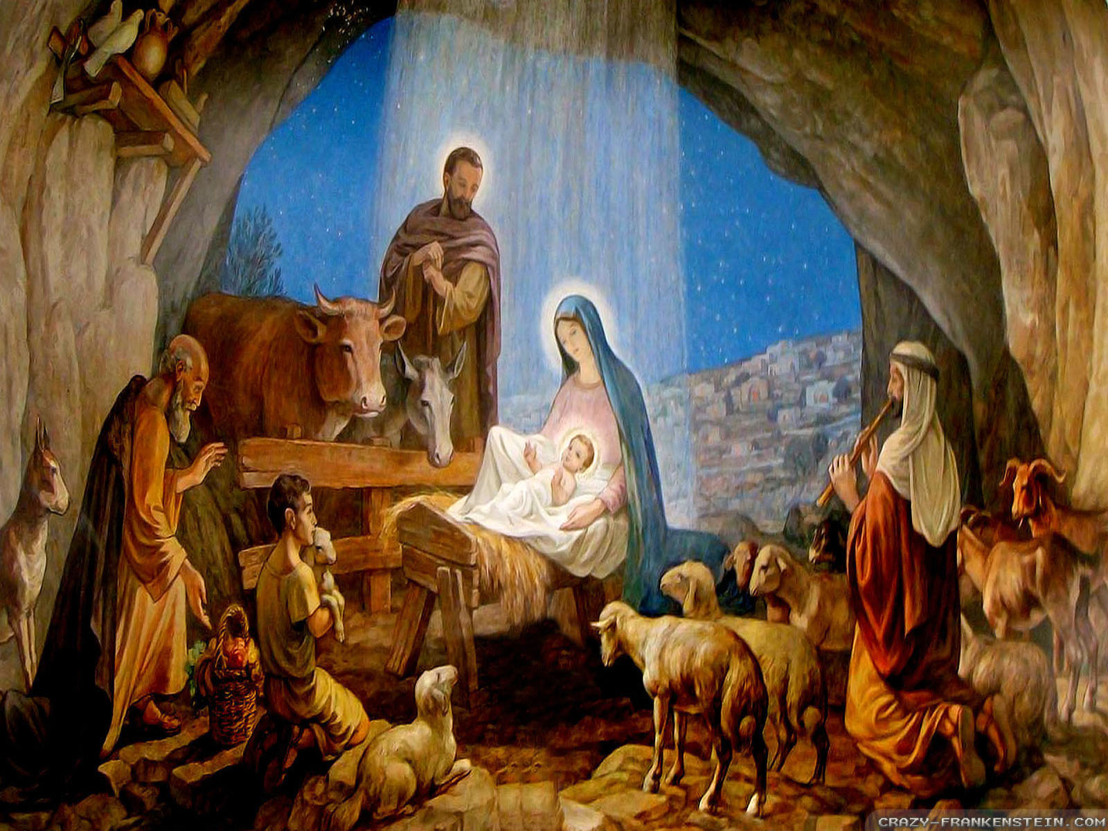 Wallpaper Christmas Nativity