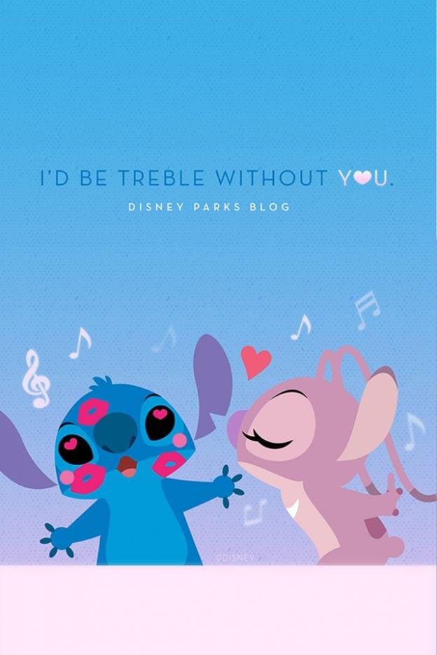 Stitch Valentine S Day Wallpaper iPhone Android Disney