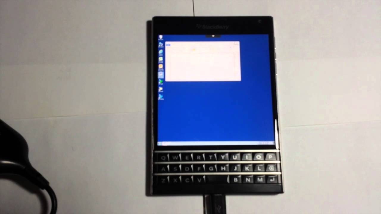 Blackberry Passport Running Windows