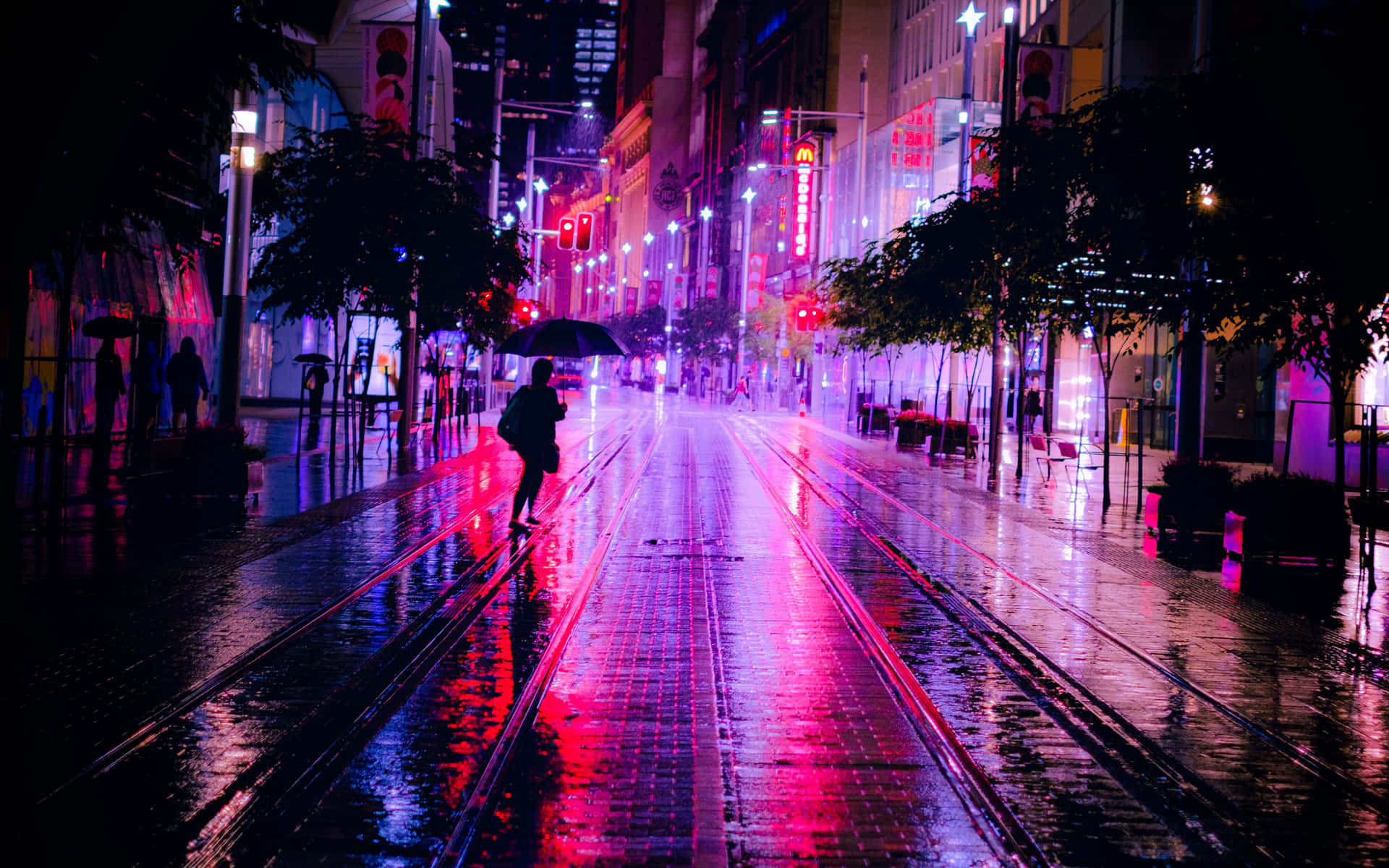 Night Street Wallpaper