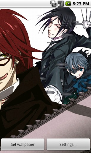 Black Butler Live Wallpaper Features Various Characters From The Anime