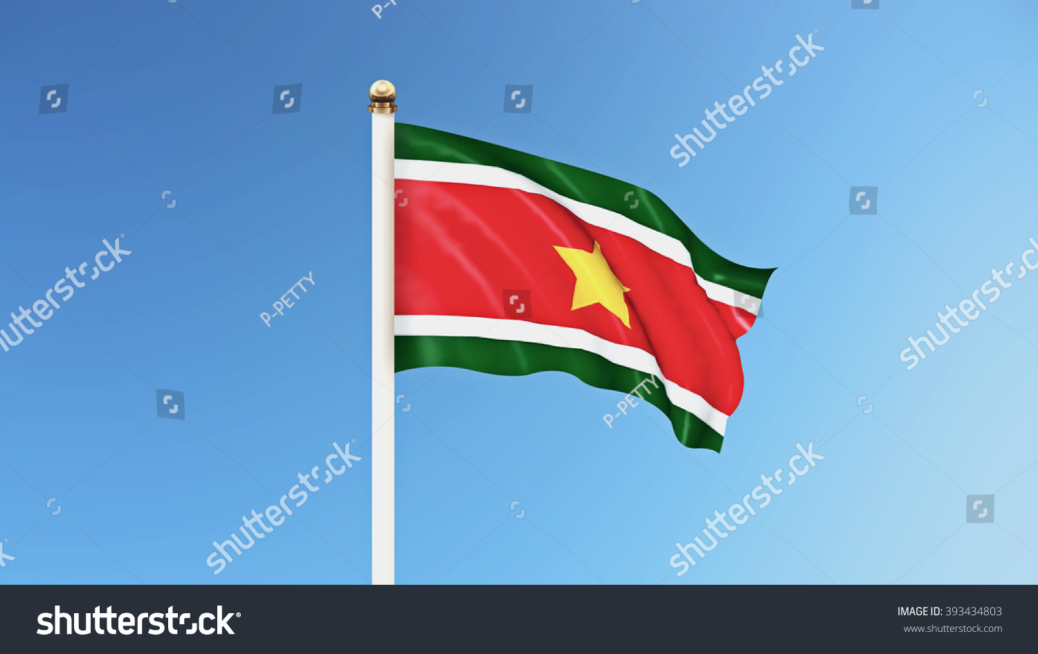 Wallpaper D Flag Pins Suriname Stock Illustration