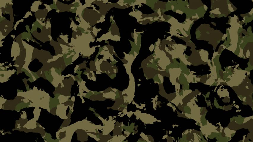Camouflage Pattern Background Loop In Desert Camo Colors