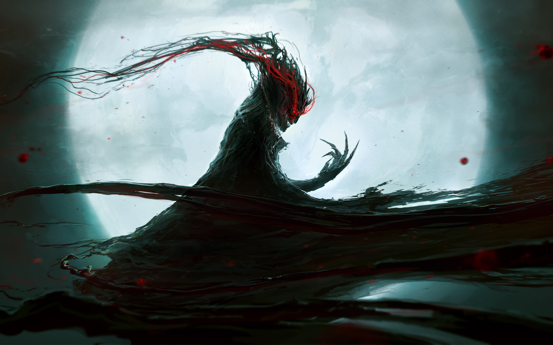 Blood Moon Demon Wallpaper