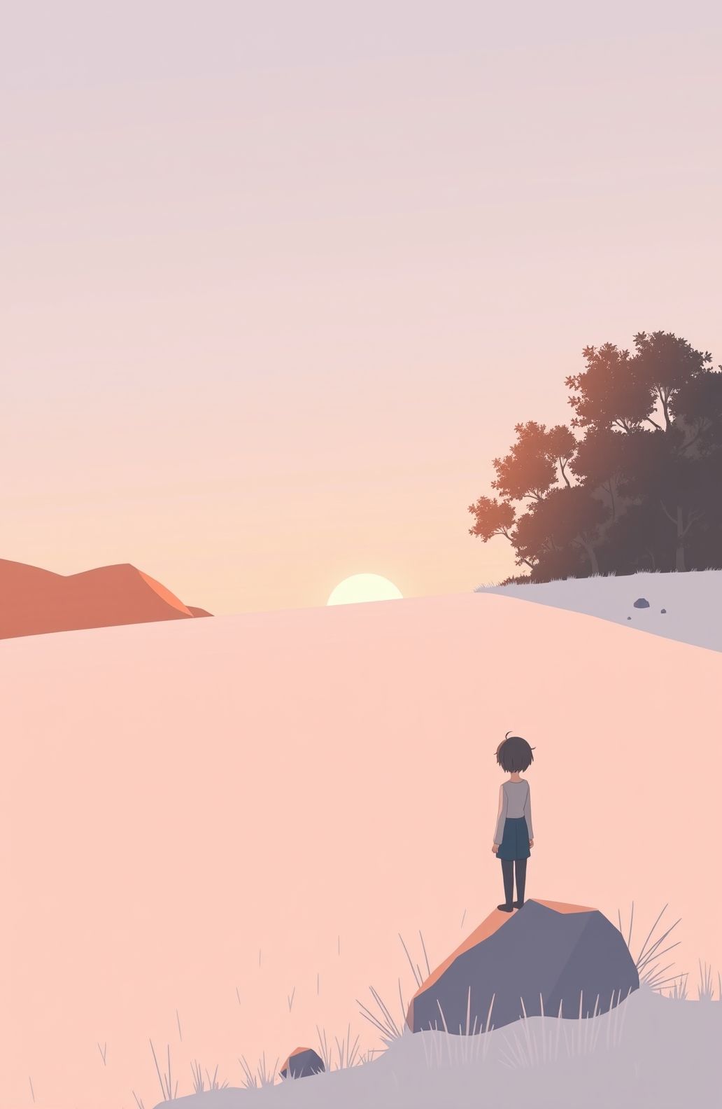 Minimalist Anime Wallpaper