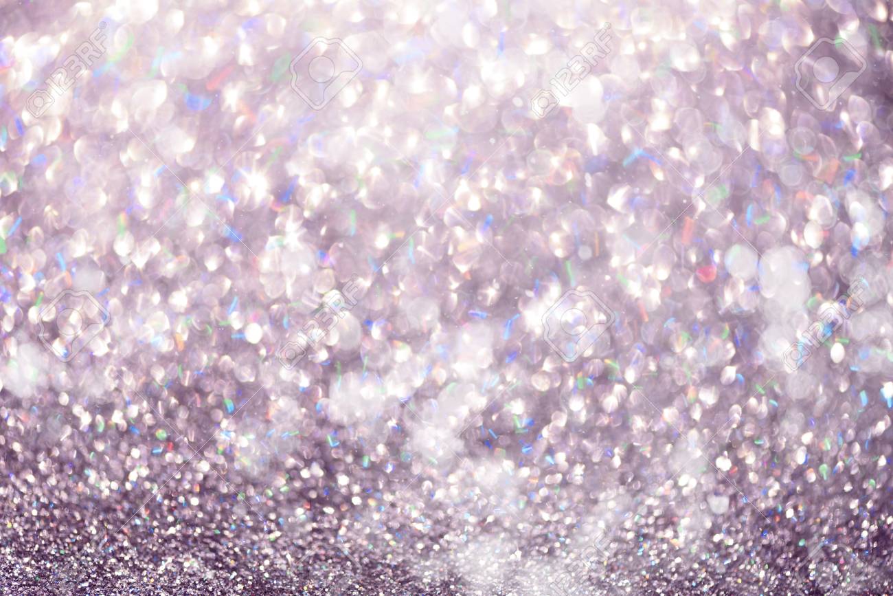 Violet And Purple Abstract Bokeh Lights Shiny Glitter Background