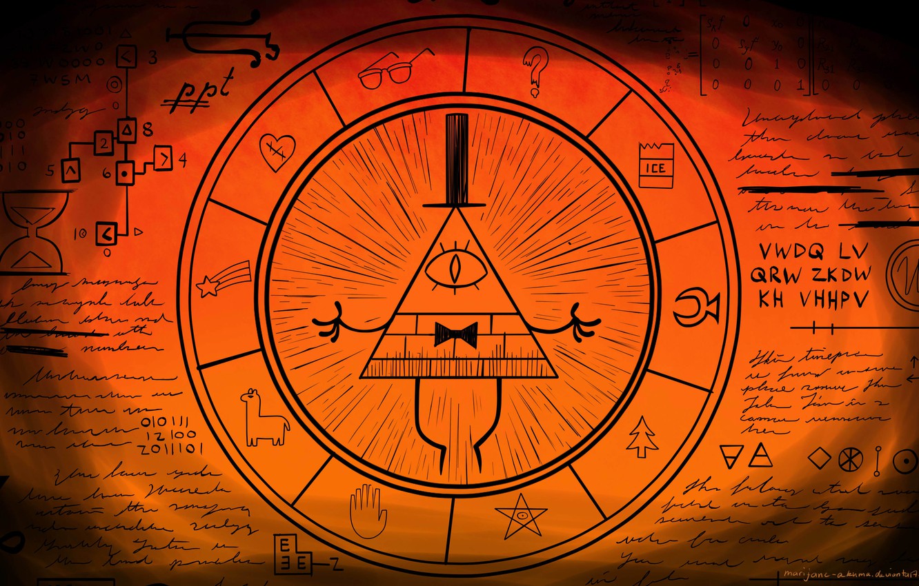 Wallpaper Gravity Falls Bill Cipher