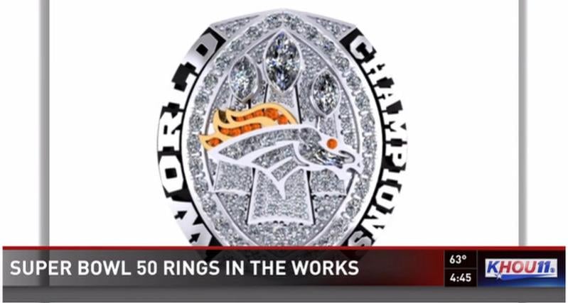 Broncos Super Bowl 50 rings in the works designed in Houston The