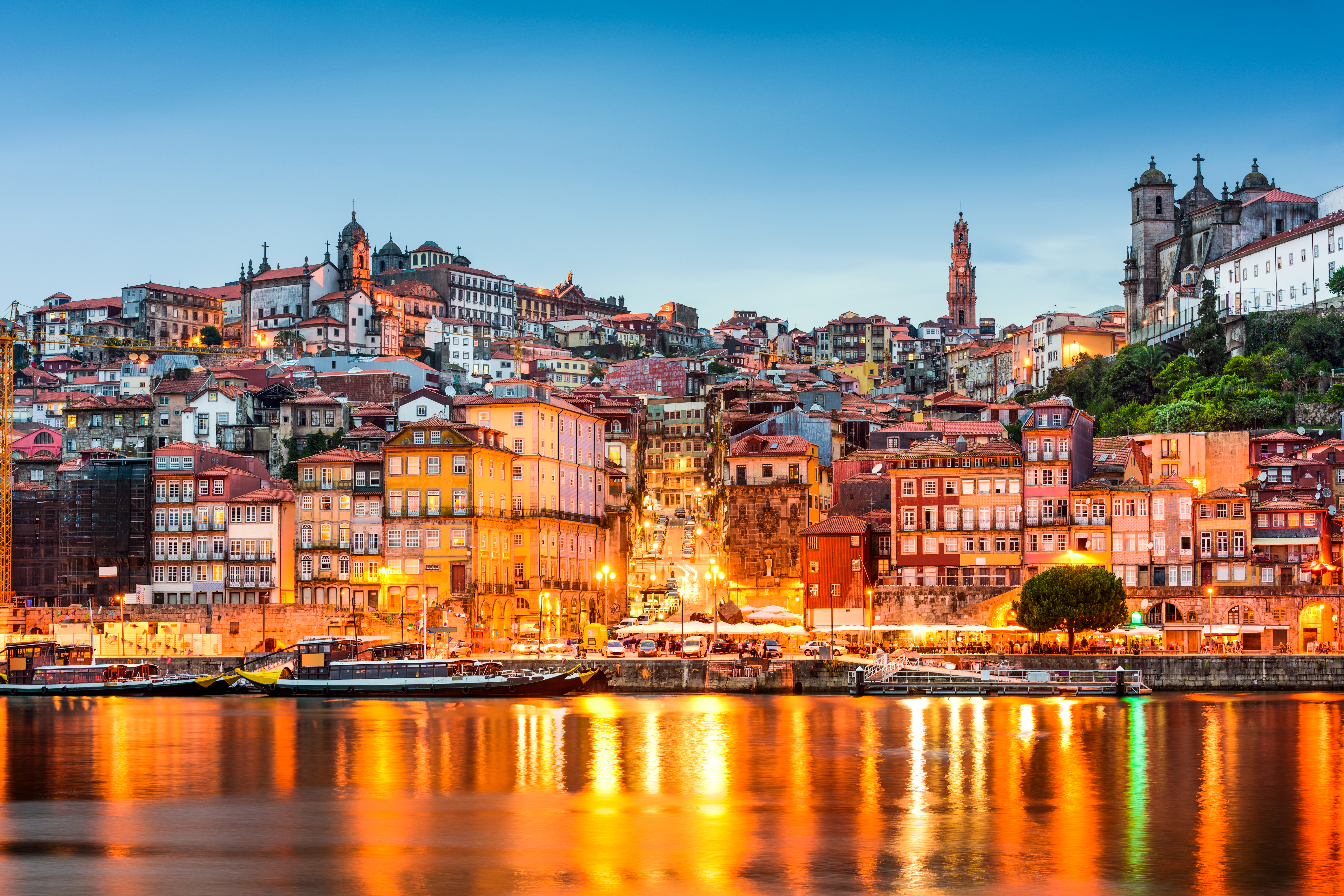 City In Portugal At Night 5k Retina Ultra HD