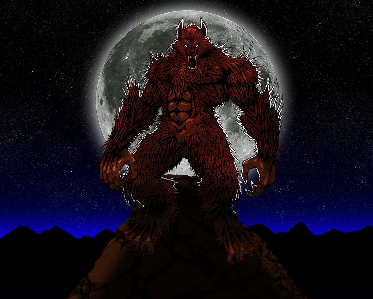 Dark Werewolf Wallpaper And Background Image