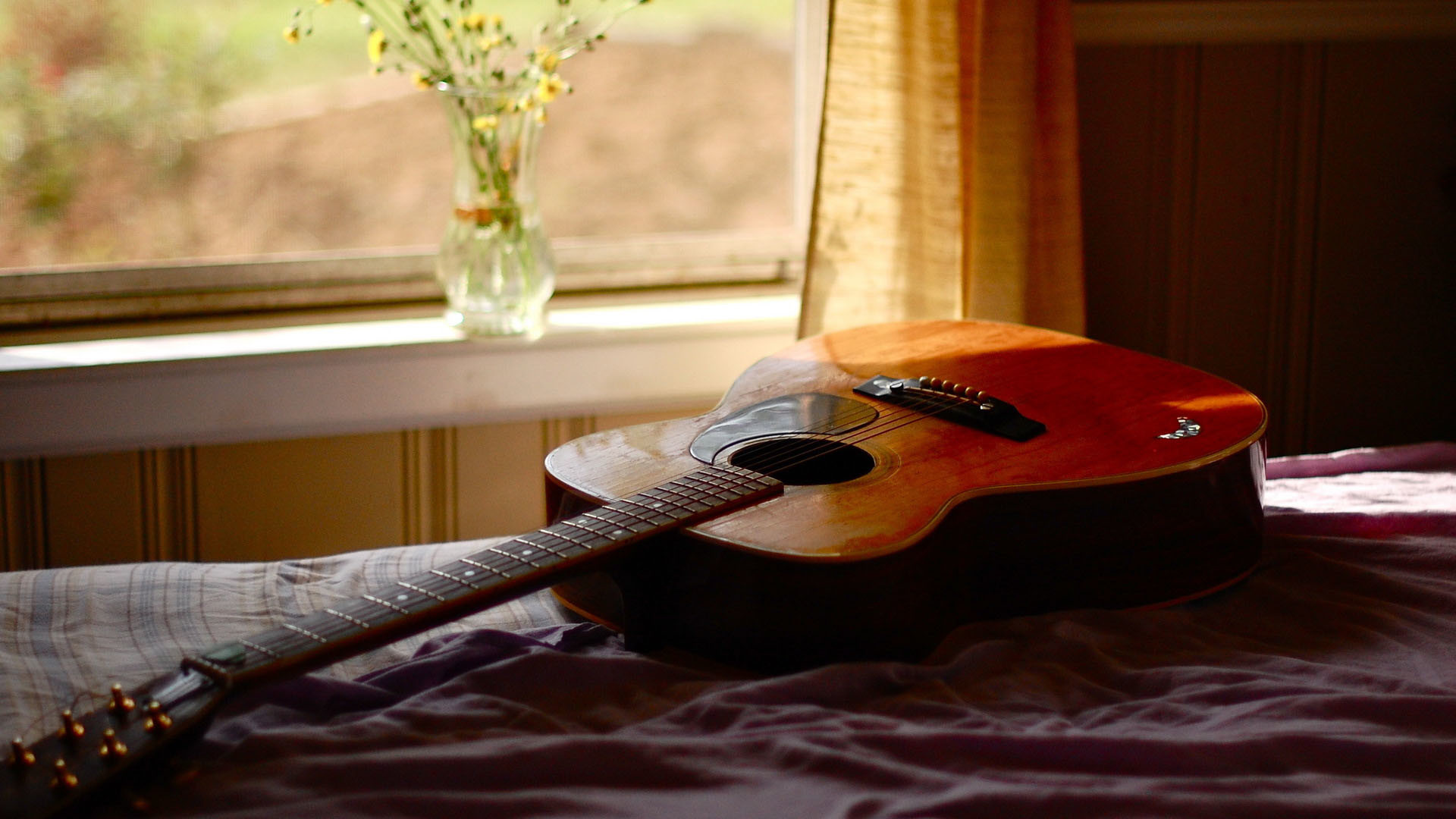 Acoustic Guitar Wallpaper HD