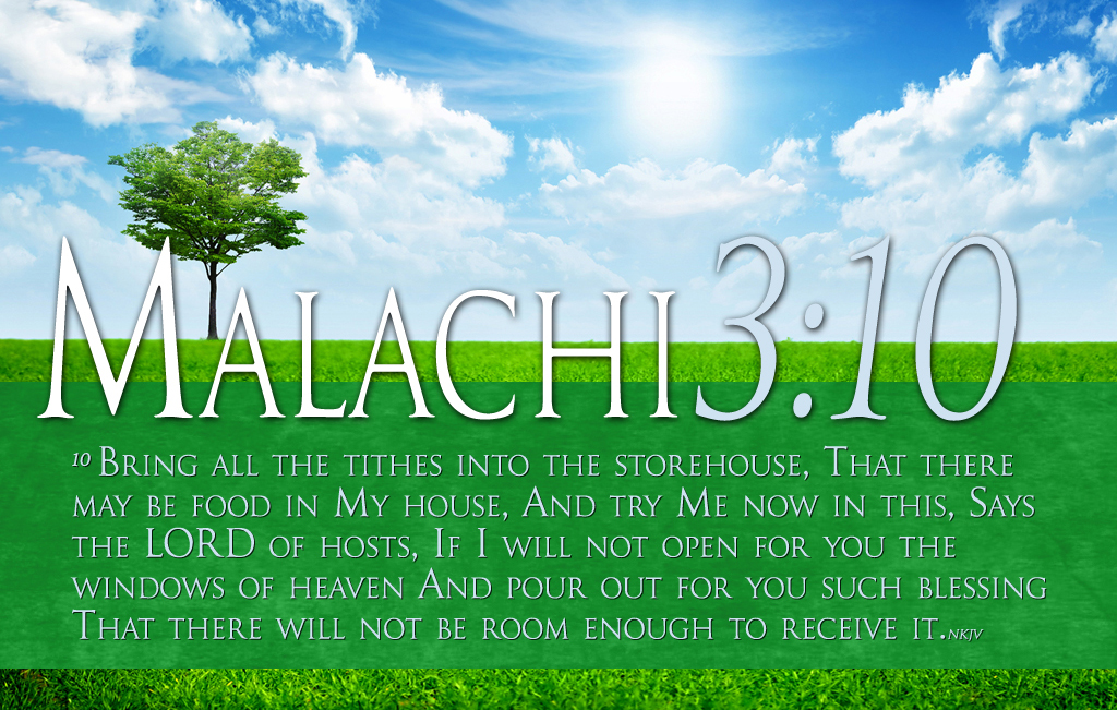 Bible Verses On Tithing Malachi HD Spring Sun Wallpaper