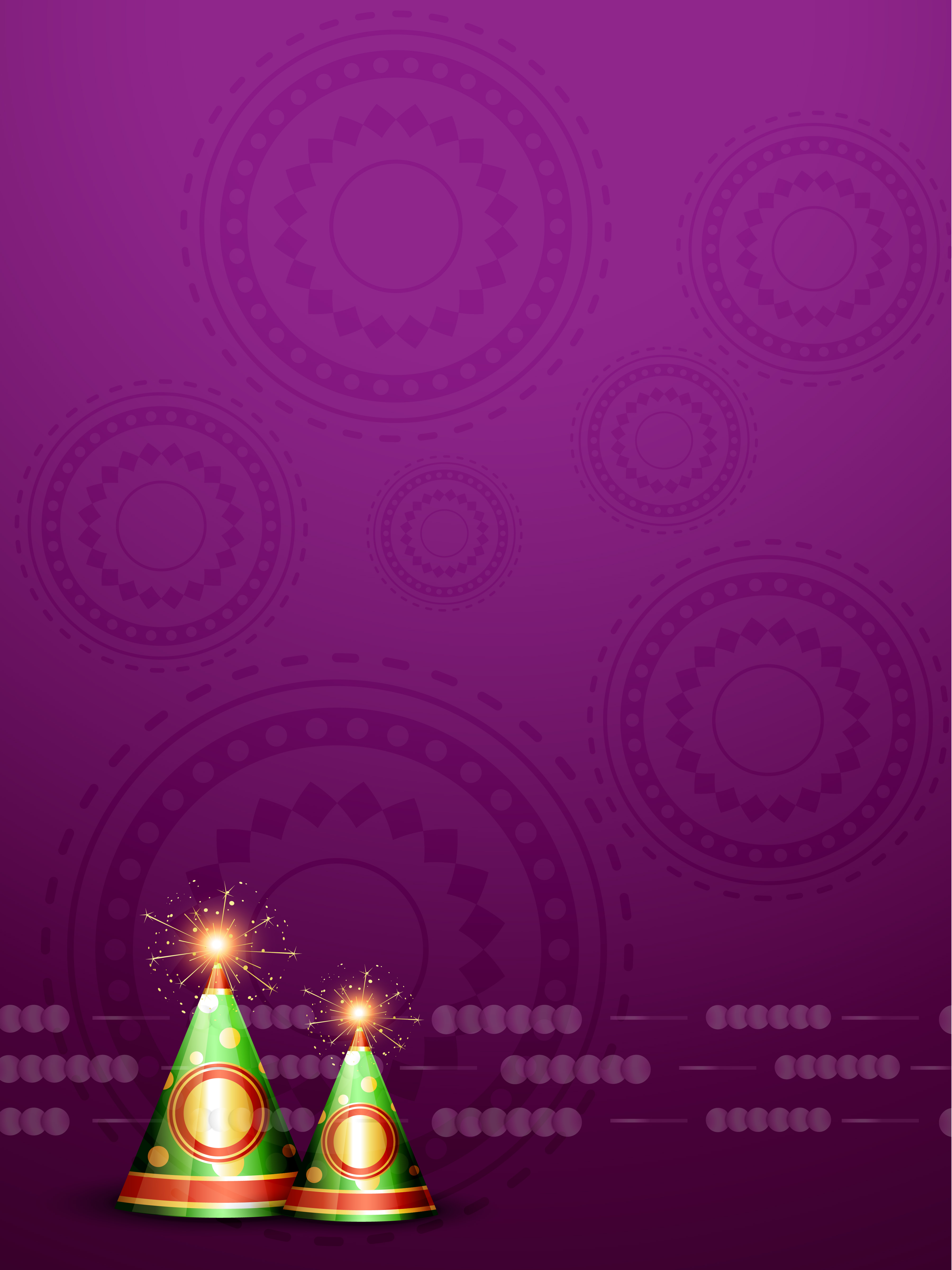 Diwali Crackers Background Vectors Clipart