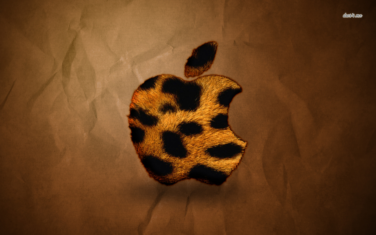 Leopard Skin Apple Wallpaper Puter