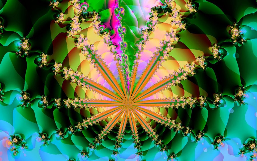 Psychedelic Leaf By Kram666