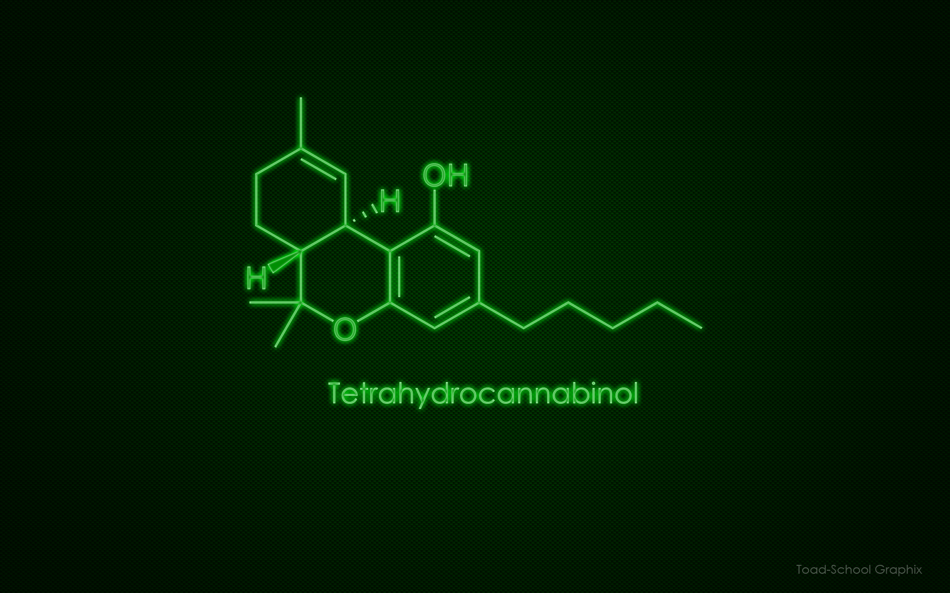 The Science Behind Thc Chemistry Weedpad Wallpaper