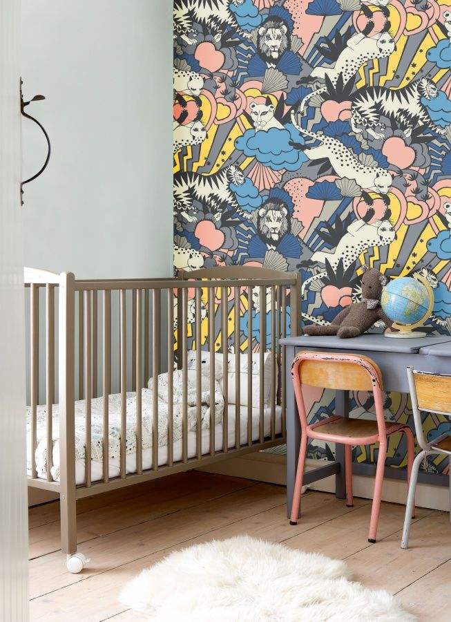 Modern Trendy Nursery Wallpaper Little Inspiration