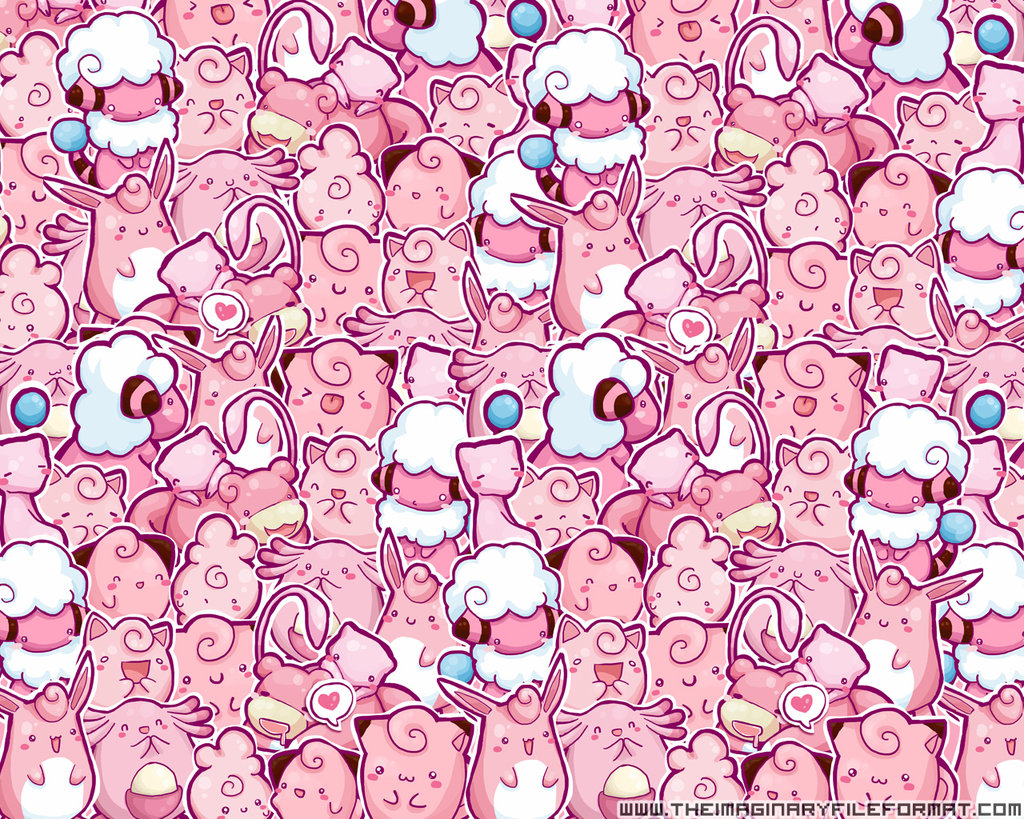 pink pokemon wallpaper by peterpan syndrome fan art wallpaper games a