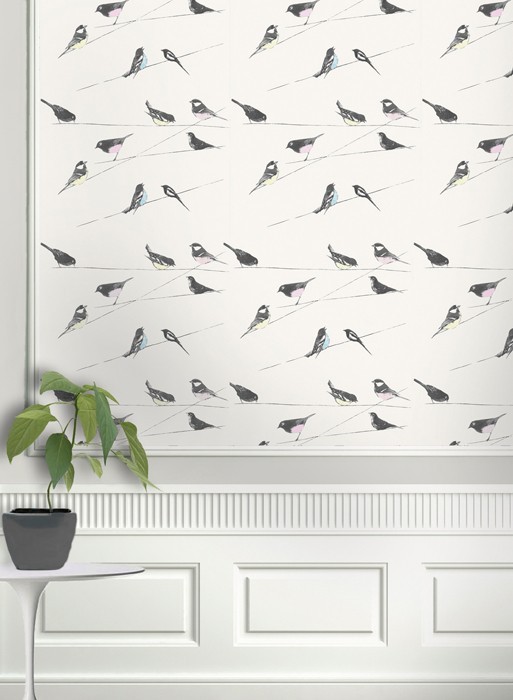 Papier peint oiseaux Garden Birds par Louise Body