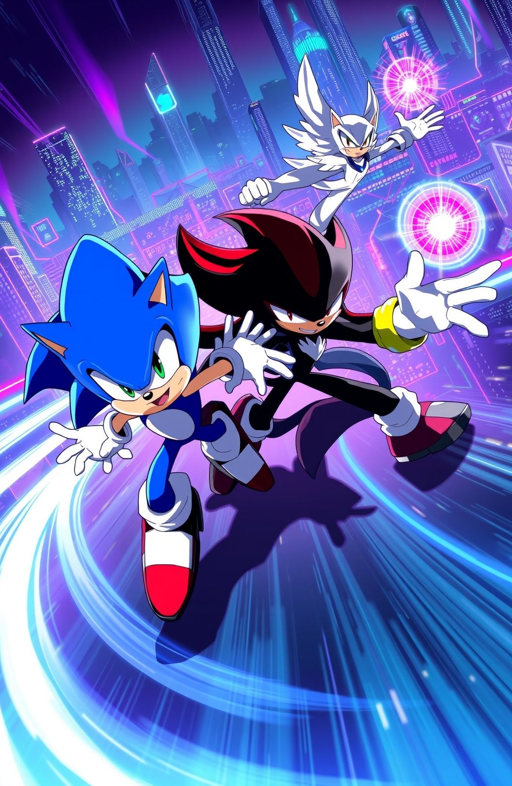 Sonic Shadow And Silver Wallpaper