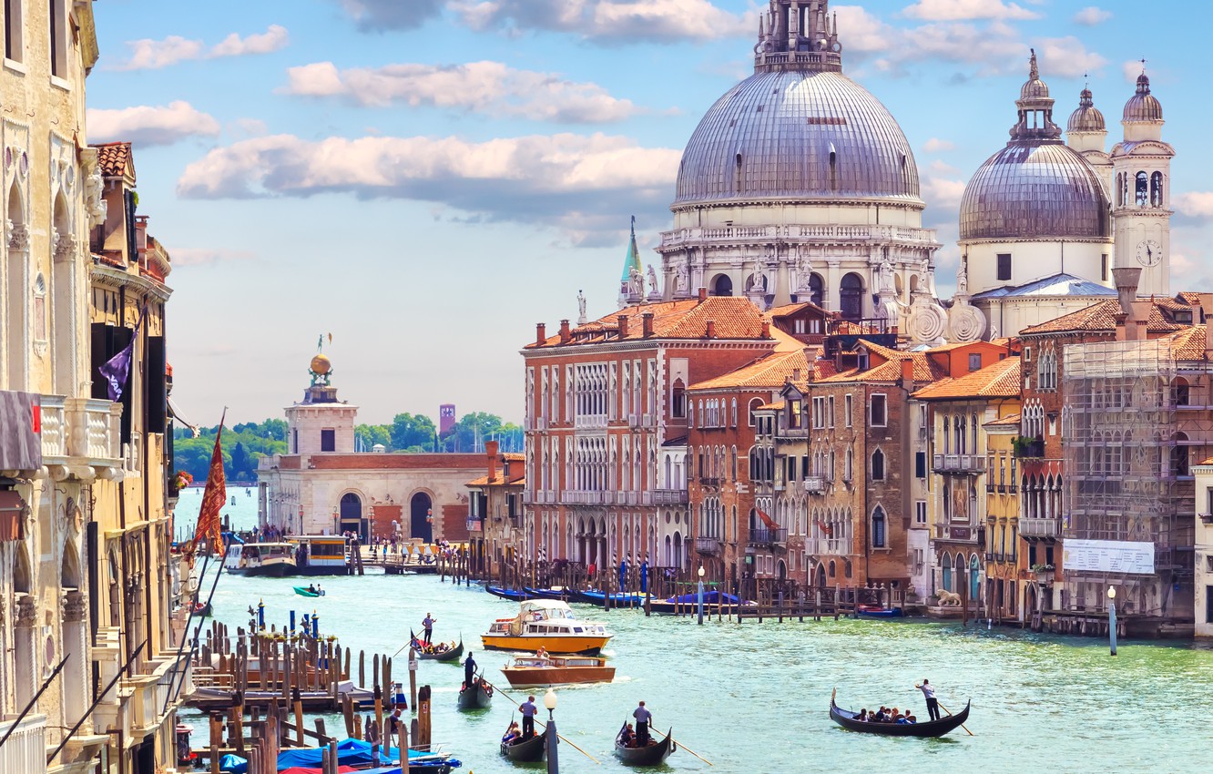 Wallpaper City The Italy Venice Channel Panorama