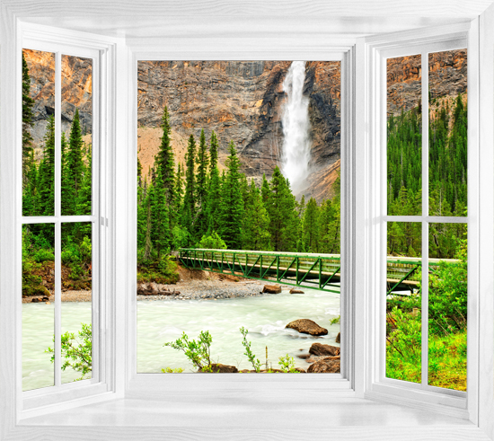 In Yoho National Park Window Mural Peel And Stick Wall Decal