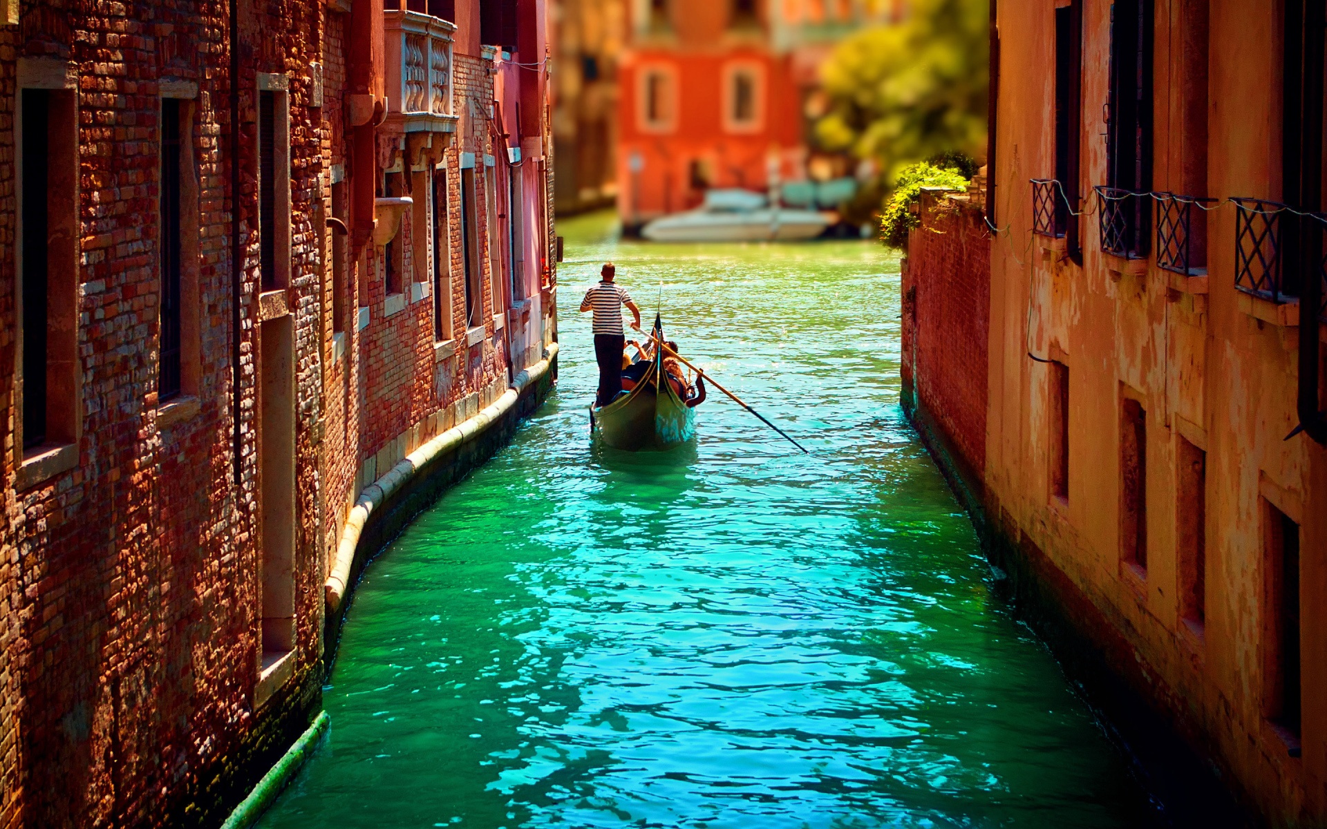 Venice Gondola Drawing HD Wallpaper Background Image
