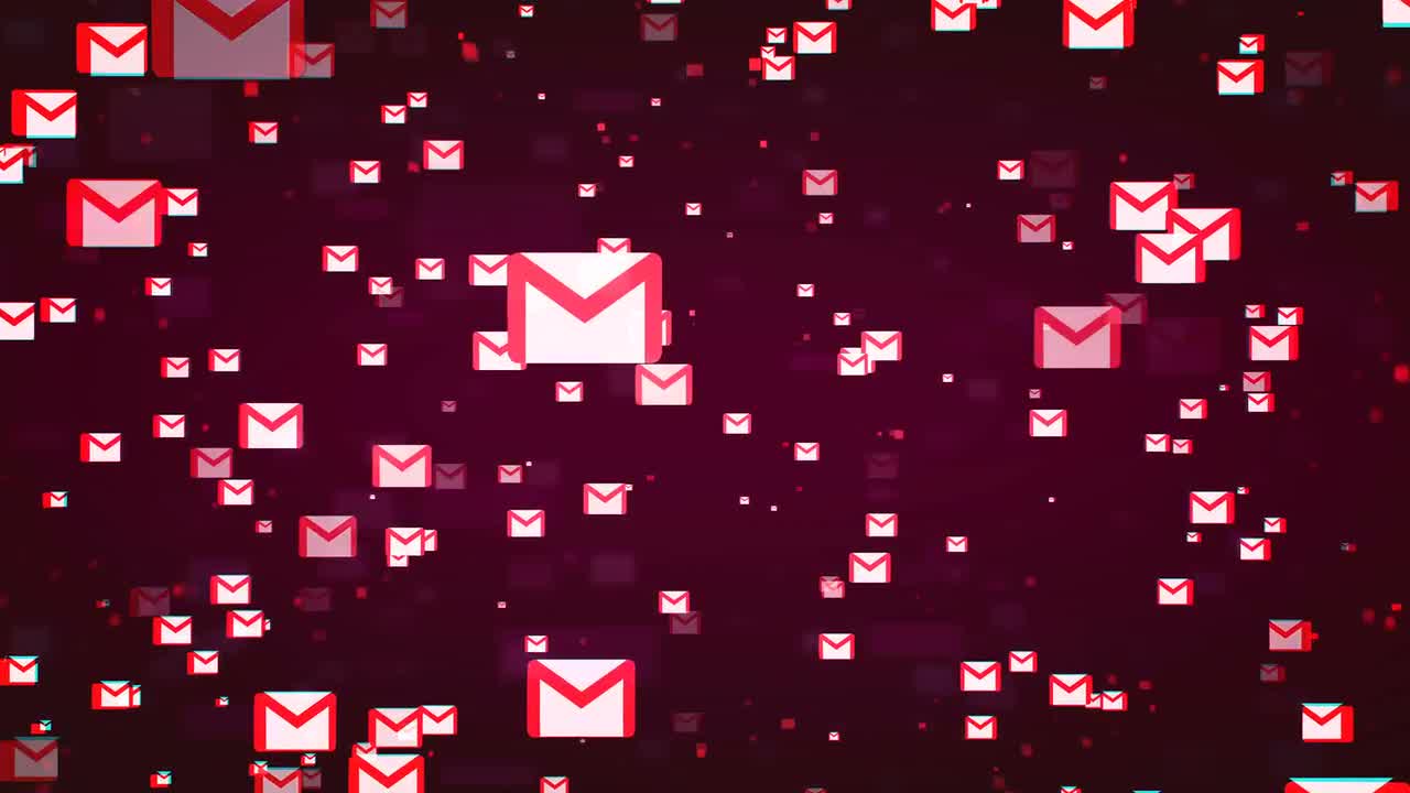 Gmail Background Stock Motion Graphics Array