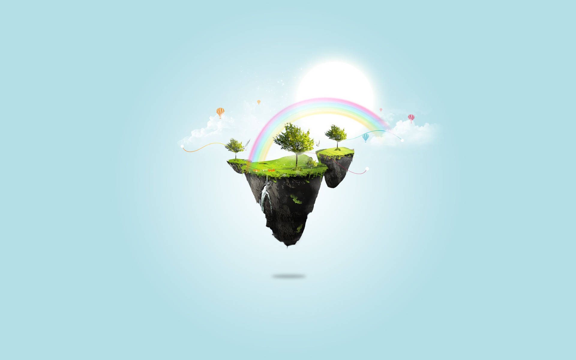 Floating Island Wallpaper