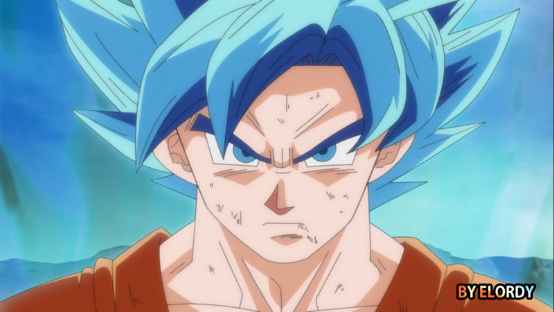 Goku Super Saiyan God By Elordy
