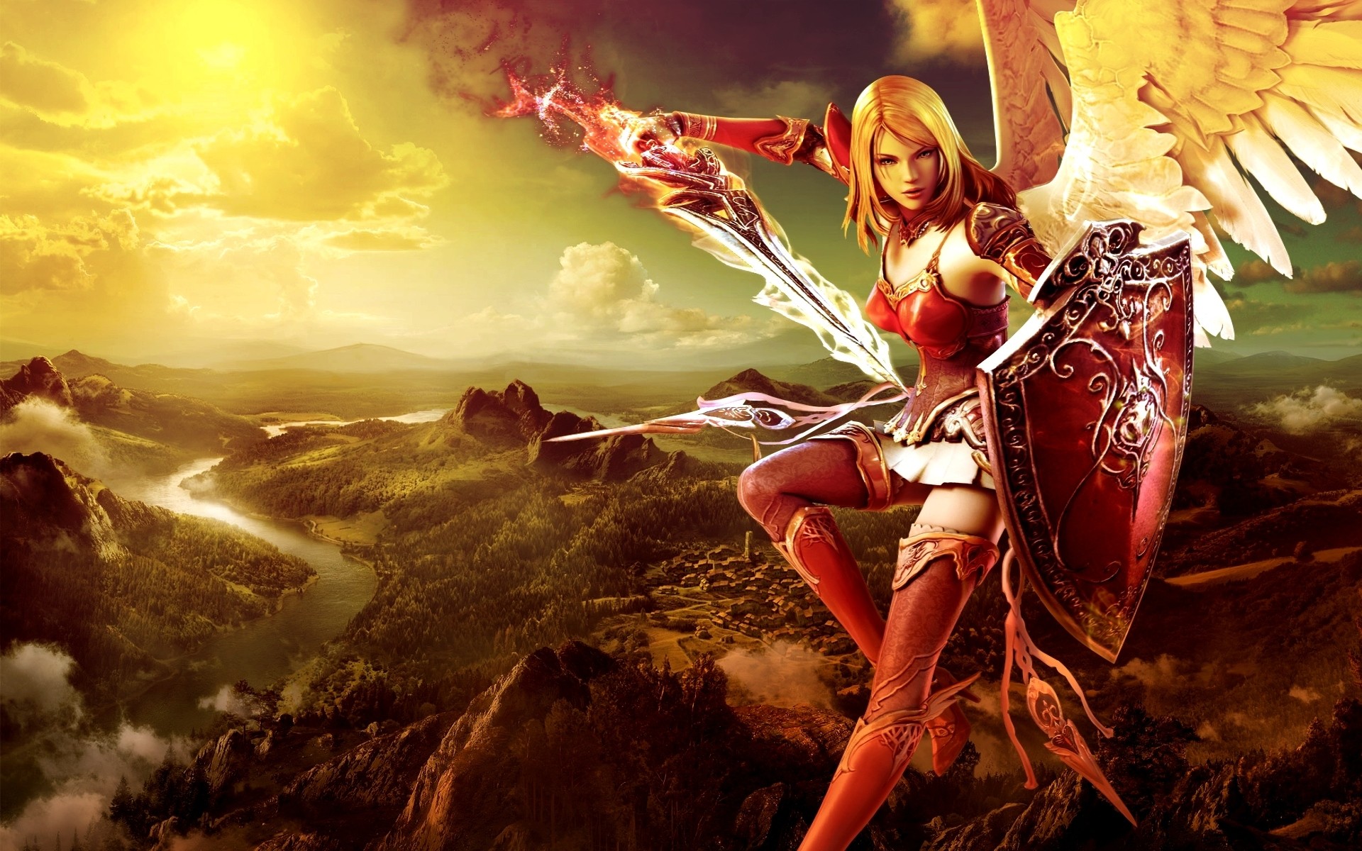 Anime Girl Warrior Wallpaper - Photos