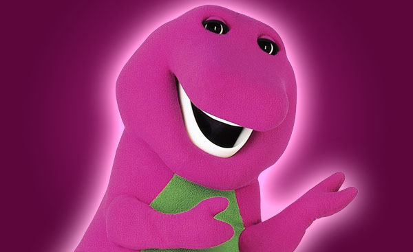 Barney The Dinosaur With A Gun Images Pictures Becuo 600x367.